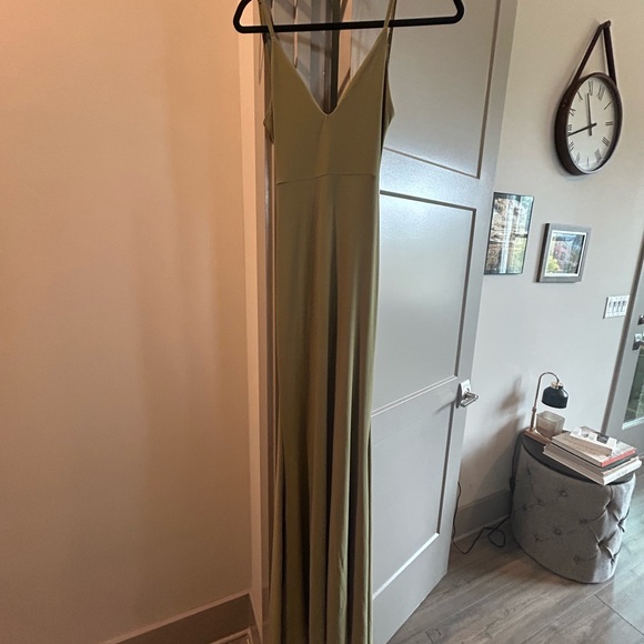 Olive Green Maxi Gown - Picture 3 of 8
